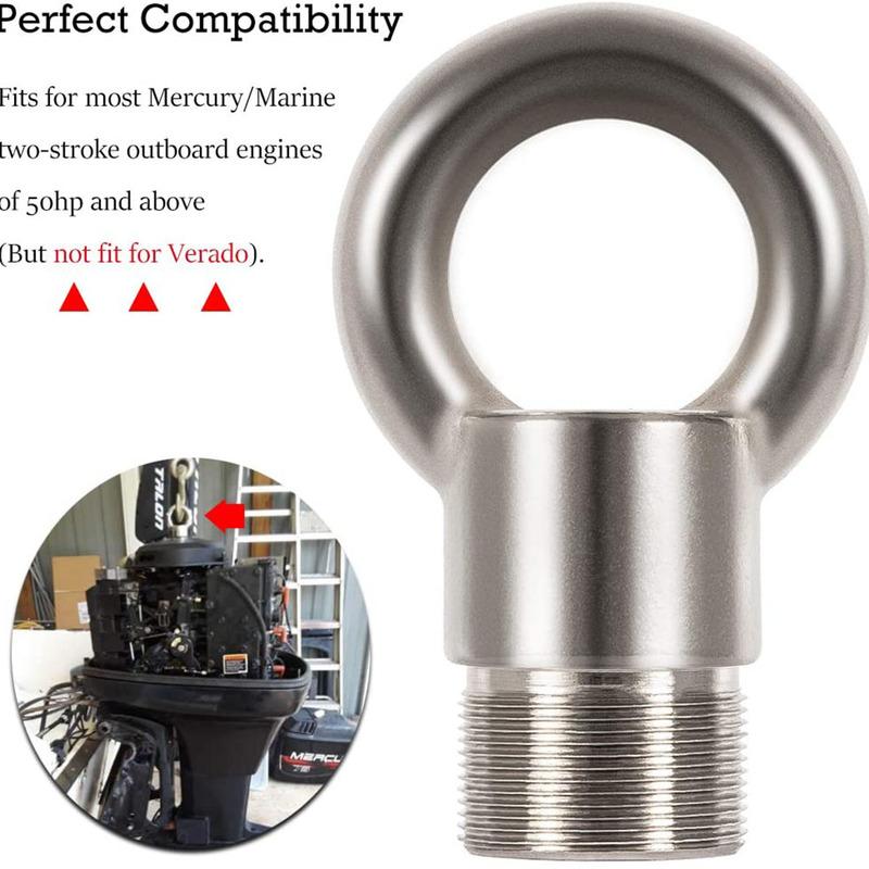 Lifting Ring Tool Replacement For MT0022 91-904551 Lifting Eye For Mercury Marine OMC with 1.5" X16 Threaded Flywheel