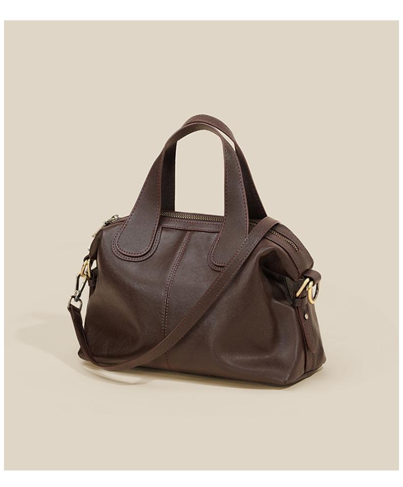 Viney Retro Style Leather Handbag Crossbody Bag
