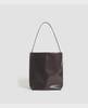 2024 Autumn/Winter High-End Matte Leather Women's Large Capacity Bucket Tote Bag - Versatile for Commuting