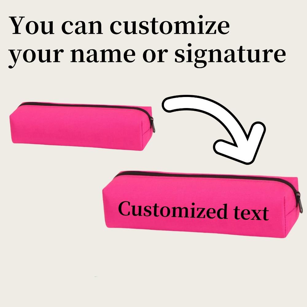 Personalized Pencil Case Engrave Your Name-Large Capacity,8 Colors.Perfect Gift for Students&Office.Durable&Uniquely Yours