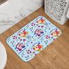 Kirbys Cartoon Game Front Door Mat Anti-Slip Indoor Welcome Waterproof Doormat Floor Bathroom Entrance Rug Carpet Footpad