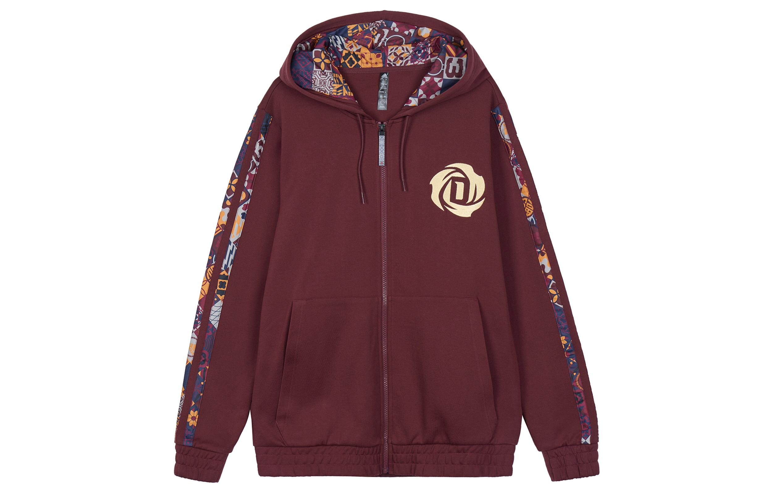 Adidas Jackets Men s Brown Red Hooded Moderate Other HD7932 S
