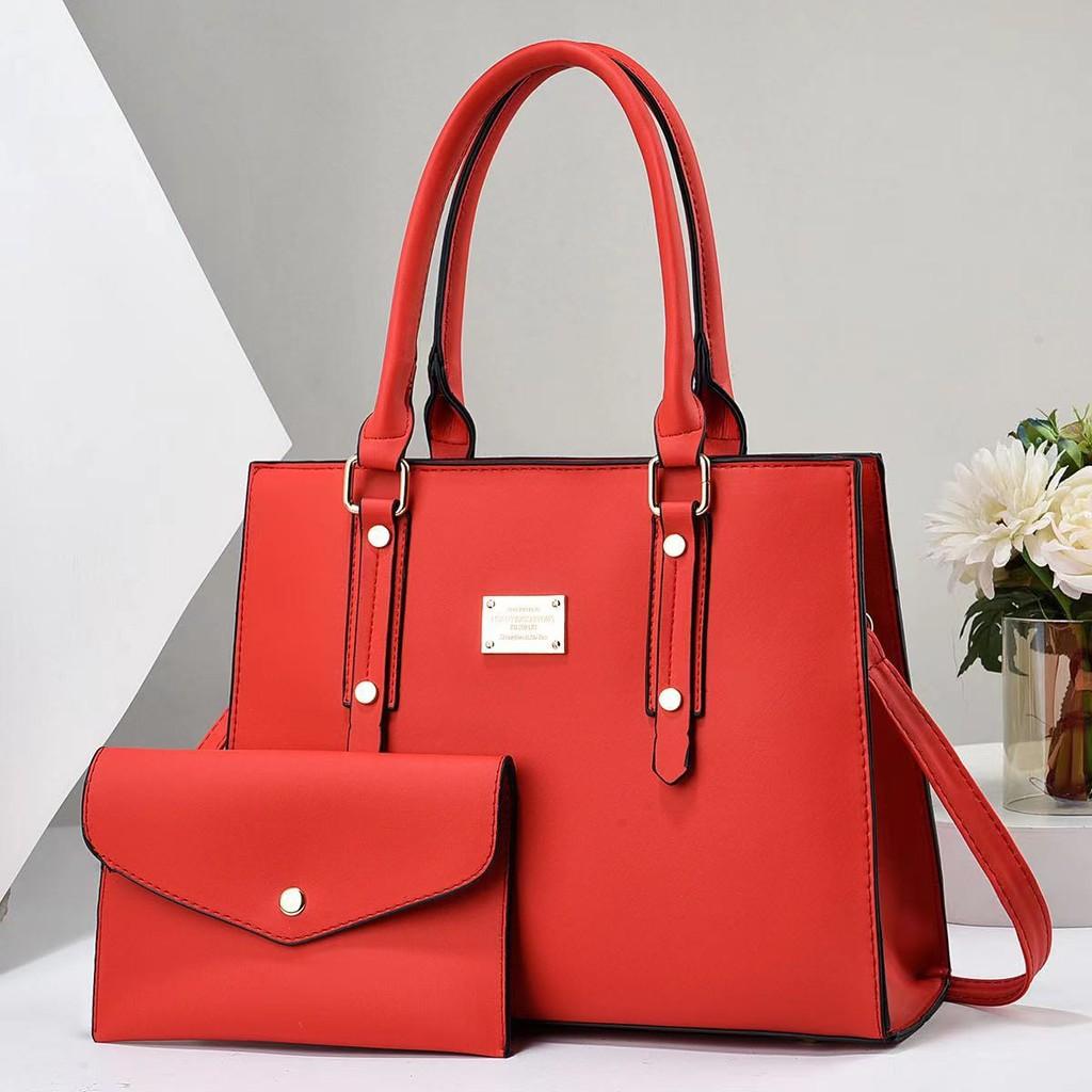 High-end Korean Style Women's Large Capacity Bucket Bag With Chain And Lock In Multiple Colors