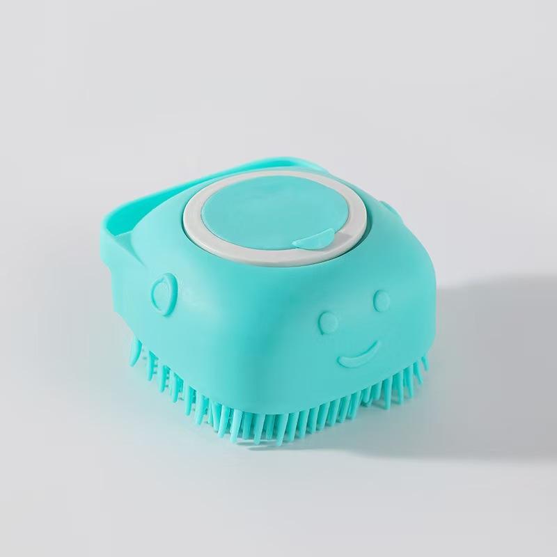 

Bathroom Puppy Big Dog Cat Bath Massage Gloves Brush Soft Safety Silicone Pet Accessories for Dogs Cats Tools Mascotas Products синій