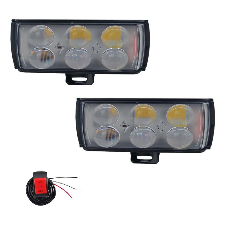 Car Work Light DRL Spotlight LED Motorcycle Hi/Low Beam Fog Lamp Waterproof Daytime Running Light Driving Lamp For SUV UTV Truck