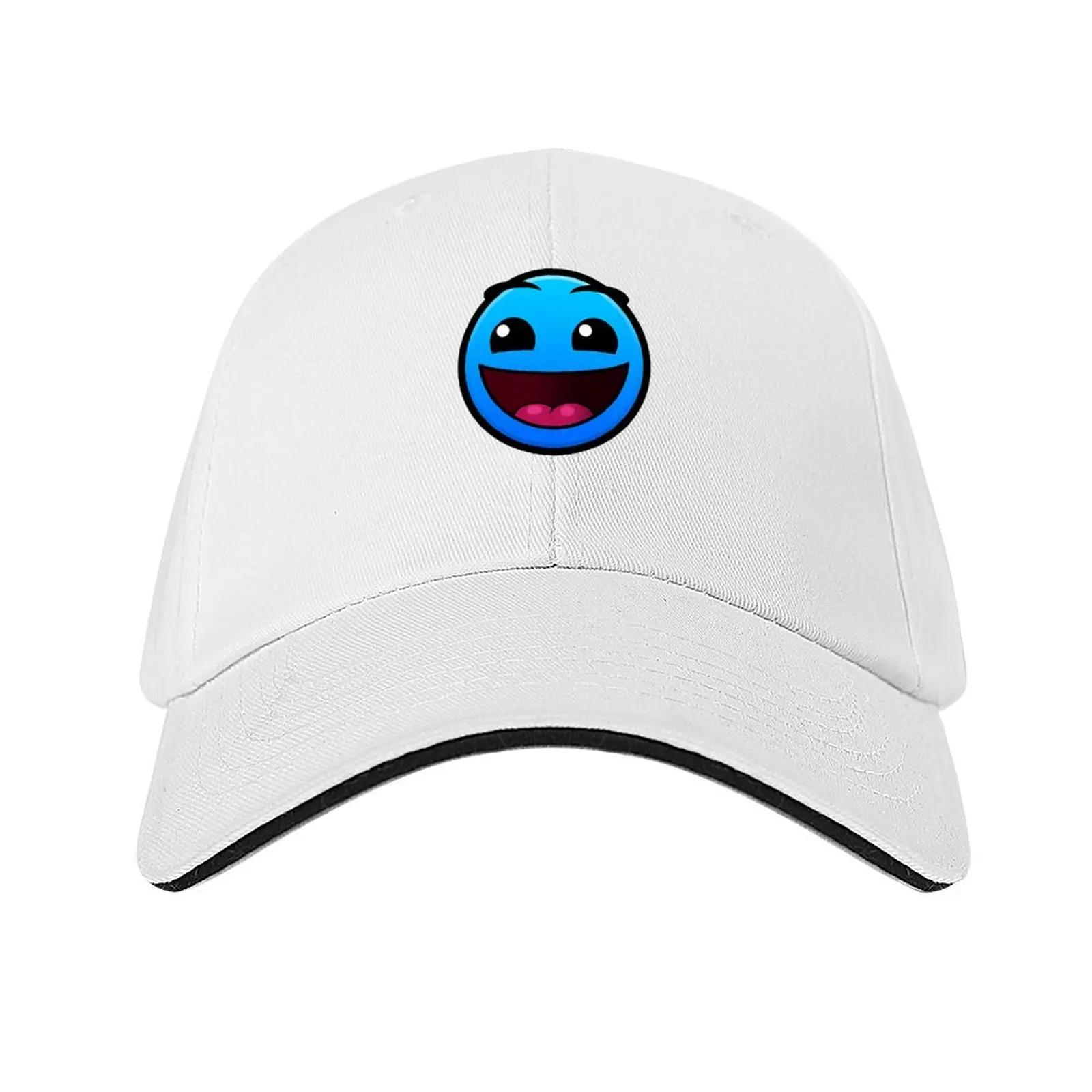 Geometry Dash Easy Baseball Cap Dropshipping tea Hat Golf Hat Man Sunhat Women s Men s белый