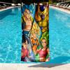 Dragon Ball Print Beach Towel Design, Soft, Lightweight. for Home Bathroom, Spa, Pool, Yoga, Surfing, Camping, Gift for Family, Friend