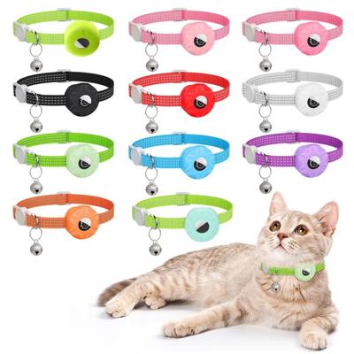 Yansıtıcı Şeritli Kedi Takip Tasması Su Geçirmez Ayarlanabilir Evcil Hayvan Güvenlik Tasması Küçük Orta Büyük Kediler İçin Kedi Bulucu Kapak Tasması