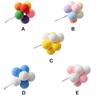 8Pcs Colorful Ball Bundle Clay Balloon Cake Topper Wedding DIY Cupcake Flag Birthday Party Anniversary Shower Supply