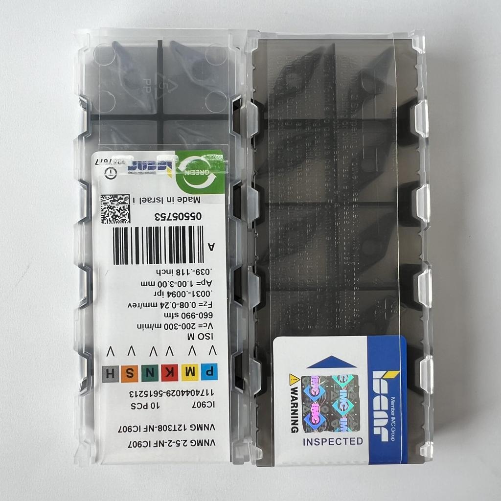 ISCAR / VNMG12T308-NF IC907 / Industrial indexable carbide inserts 10 Pcs