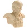 Brick Works Maschinen Krieger Strahl Army Male Pilot Bust B 1/20 Scale Resin Cast Assembly Kit