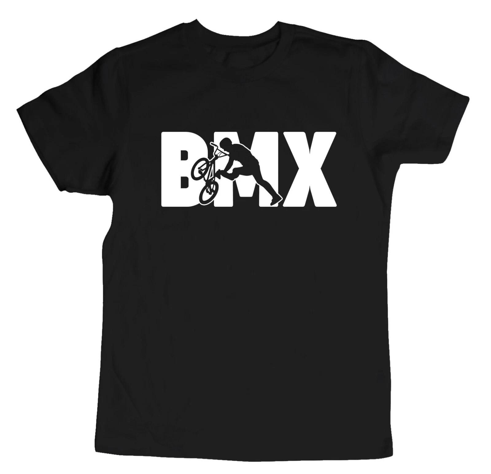 

BMX Bike Cycling Stunt Trick Cool Graphic Kids Youth Tee T-Shirt boys bmx shirts 3XL