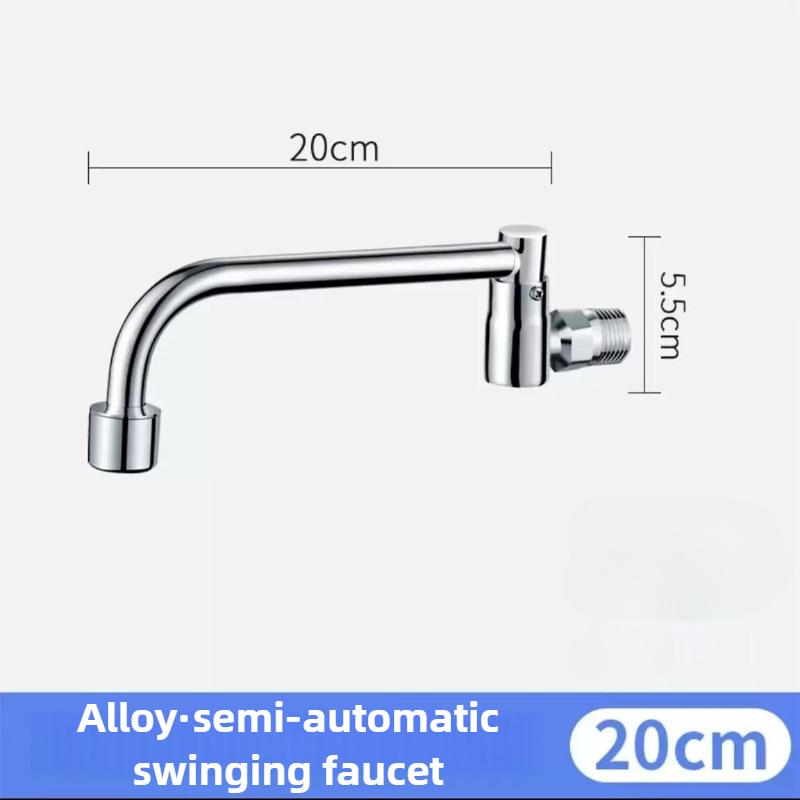 Stove Faucet Automatic Swing Hotel Kitchen Stove Faucet Dish Basin Semi-automatic Swing Faucet