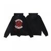 Premium Heavyweight Hooded Sweatshirt With Rhinestone Letter Print Unisex Streetwear Pullover Fall