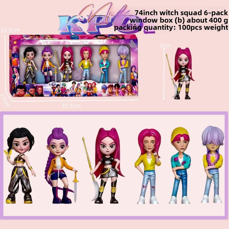 K-Pop New Demon Hunter Girl Group Men's Group Figure Model Blind Box Tide Play Doll Ornament