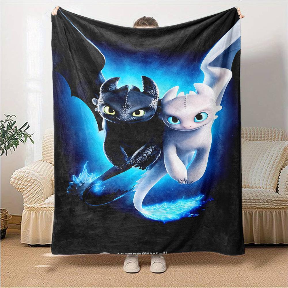 Dragon Companions Blanket Soft Throw Blanket For Home Bedroom Bed Sofa Travel Office Solid Christmas Blanket