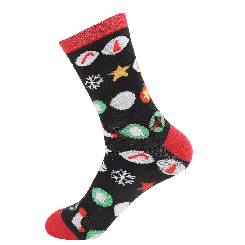 Hot Sale Women Christmas Socks Santa Claus Cotton Socks Autumn Snow Elk Gift Socks Crew Socks