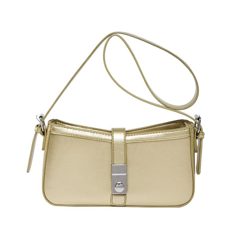 Trendy new Korean temperament advanced sense simple underarm small square bag versatile fashion women's commuter style messenger bag