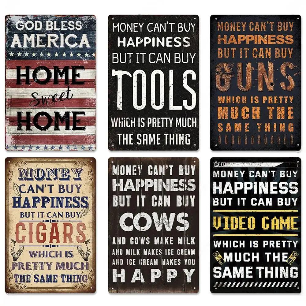 Funny Sarcastic Vintage Metal Posters Tin Signs Decor Retro Plaque Metal Plate Home Wall Art Decor for Bar