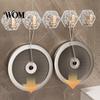 Home Organization Hooks Acrylic Adhesive Hooks, Hexagonal Wave Shape, No Drilling Easy Clear Wall Installation Hook, Modern Style for Bathroom Kitchen