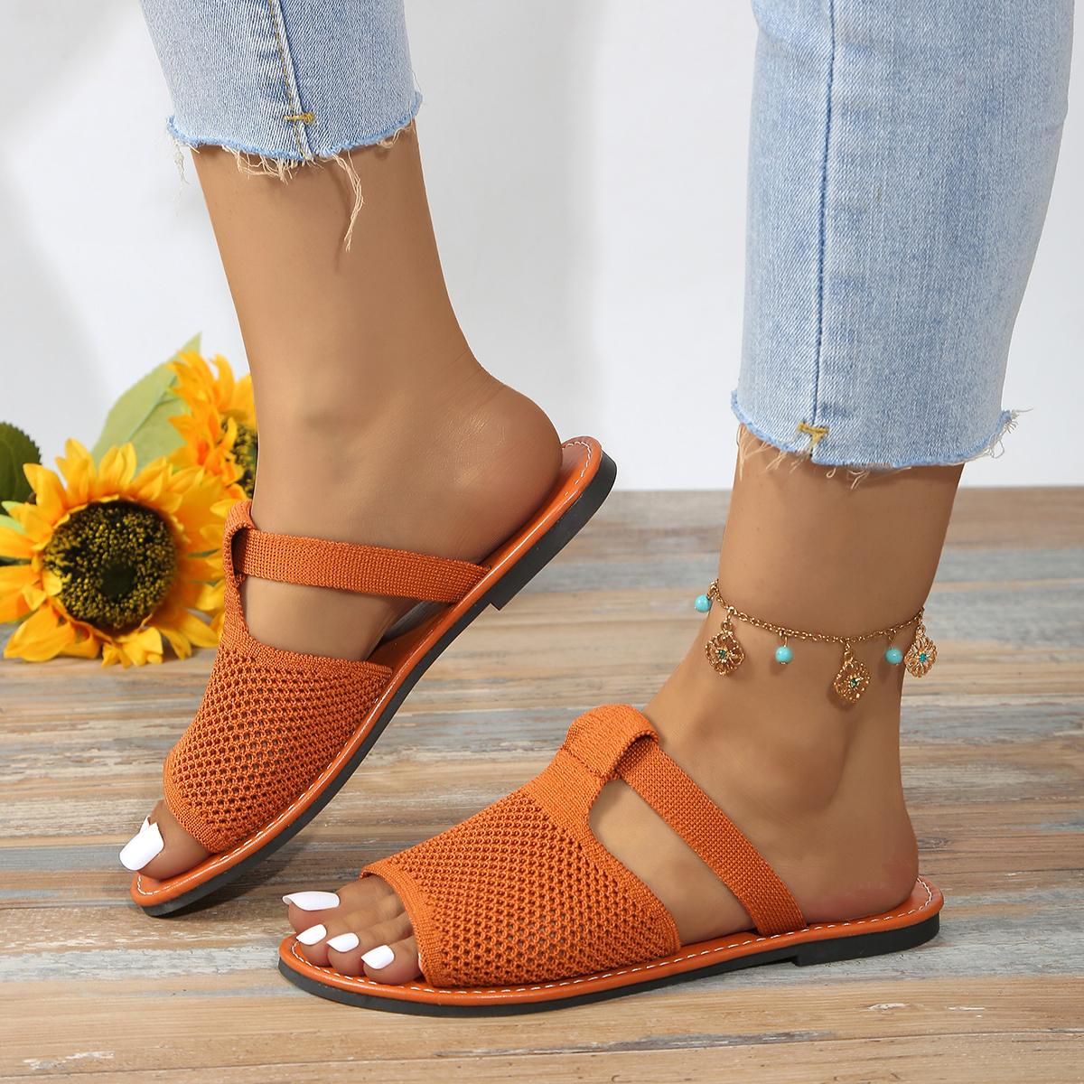 

2024 Летние тапочки Женская обувь Женские сандалии Римские тапочки на плоской подошве Повседневная пляжная обувь для дома и улицы Сандалии Женские 43 шоколадный