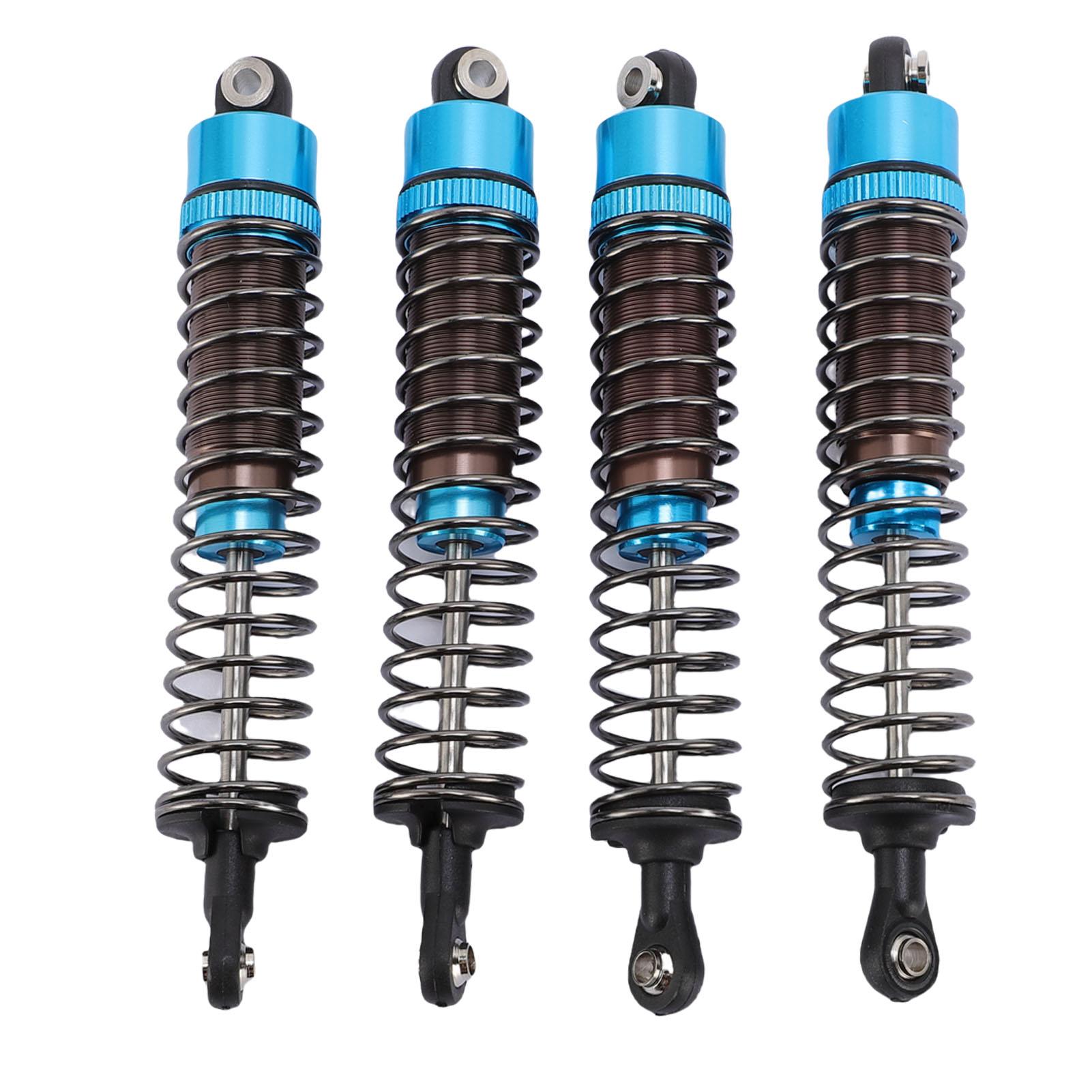 

Набір з 4 шт. RC амортизаторів Демпфер з гвинтами 1 10 Запчастини для автомобіля з дистанційним керуванням Алюмінієвий сплав 100 мм Червоний Blue синій