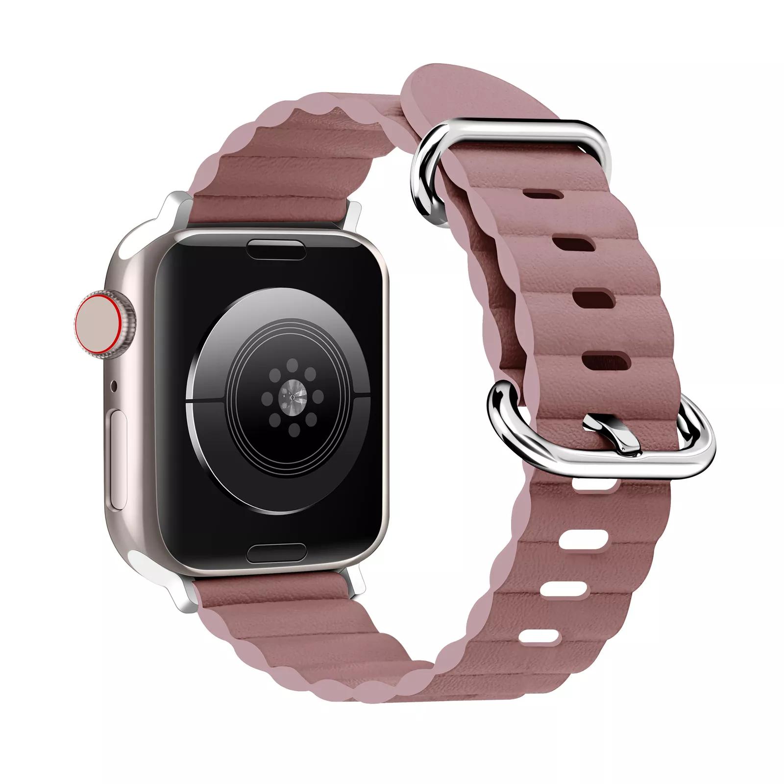 Кожаный ремешок Ocean Band для Apple Watch Ultra 49 мм серии SE 8 7 6 5 4 3 2 38 40 41 42 — фото 8