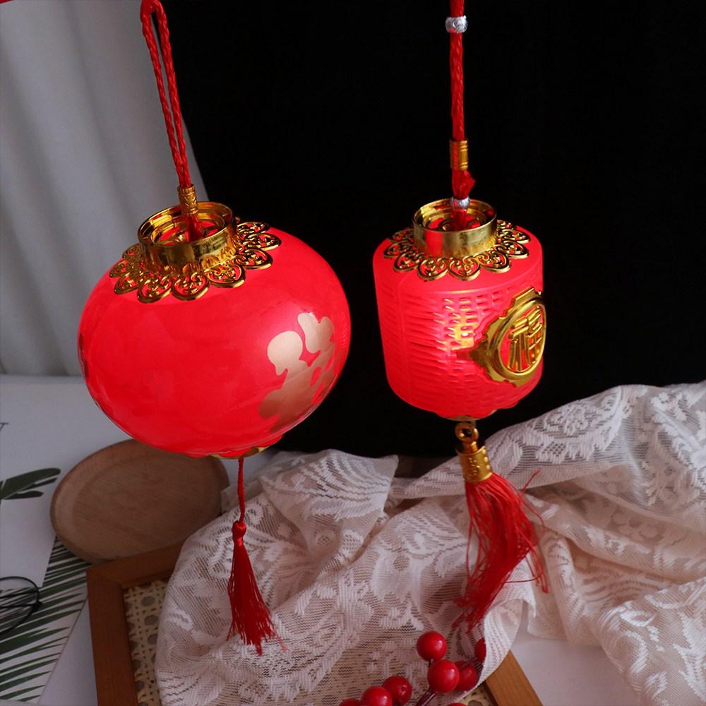 Lucky Spring Festival Lantern Antique Red  Lantern New Year Handheld Lantern  Children's Toy