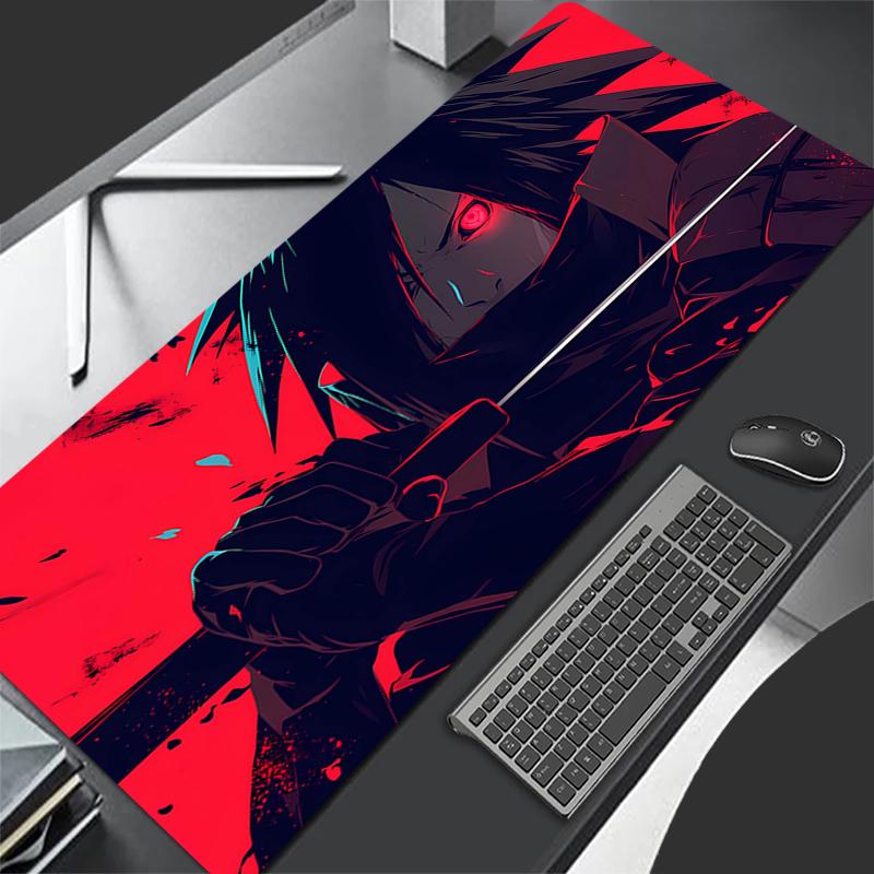 Mauspad Naruto Madara Uchiha Gaming Zubehör Computertastatur Gamer Speziell entworfen ESports Gamer Schrank Mauspad