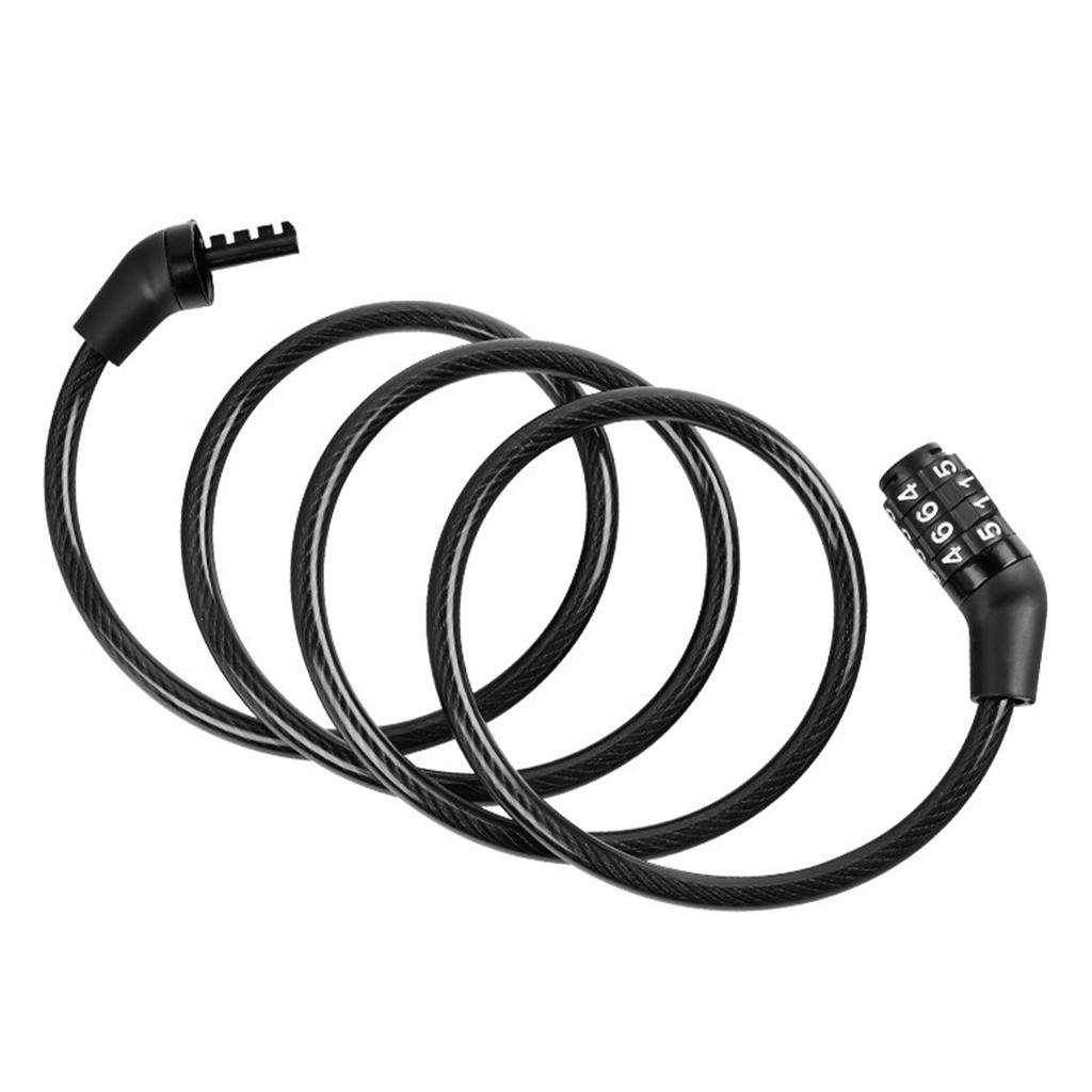 Fahrradschloss 4-stelliger Code Diebstahlschutz Stahlkabel-Schloss für Mountainbikes Elektrofahrräder