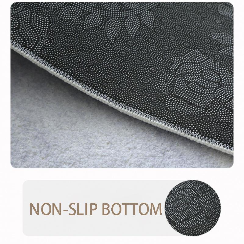 Soft Round Imitation Cashmere Carpets Modern Decoration Living Room Sofas Rugs Simple Home Bedroom Carpet Large Area Lounge Rug