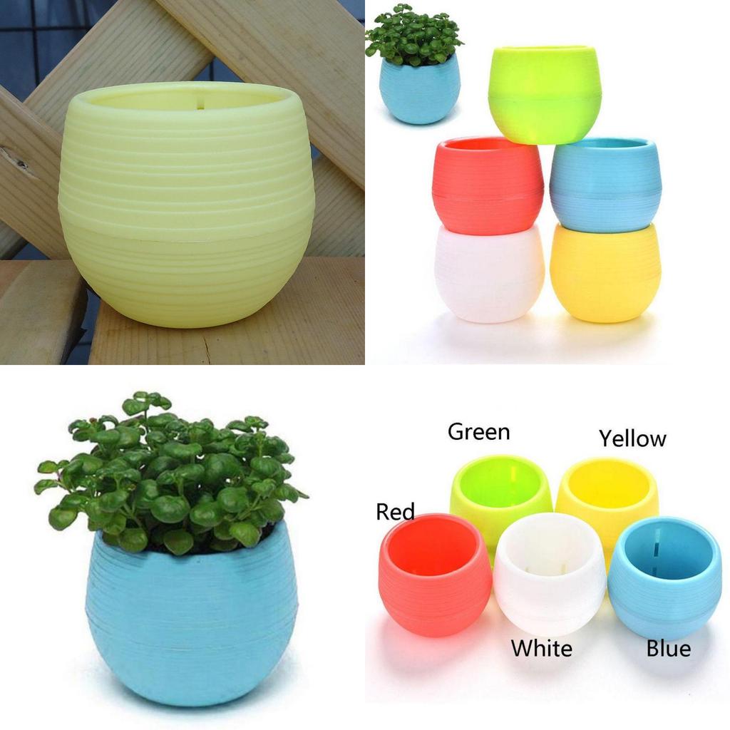 Plastic Flower Pot With Drainage Holes For Indoor Garden And Outdoor Planting