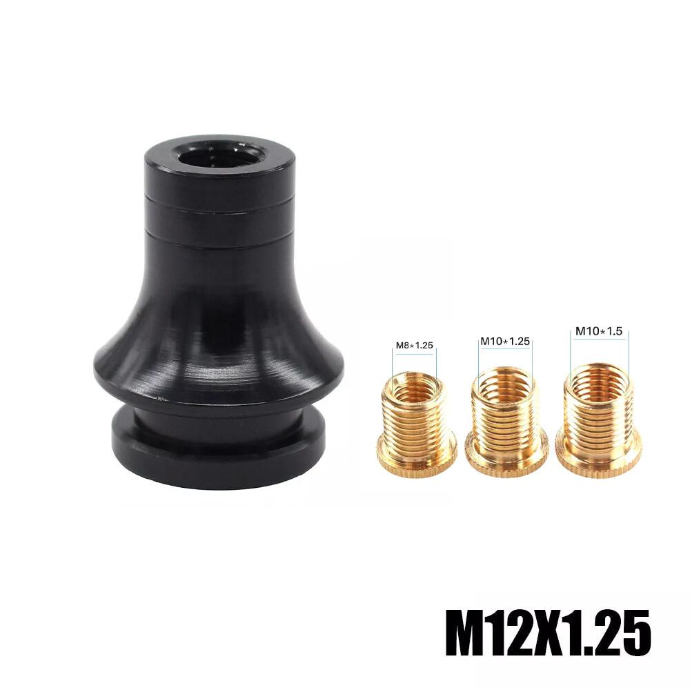 M12x1.25 Car Thread Metal Manual Shift Knob Boot Retainer Jam Nut Adapter Parts