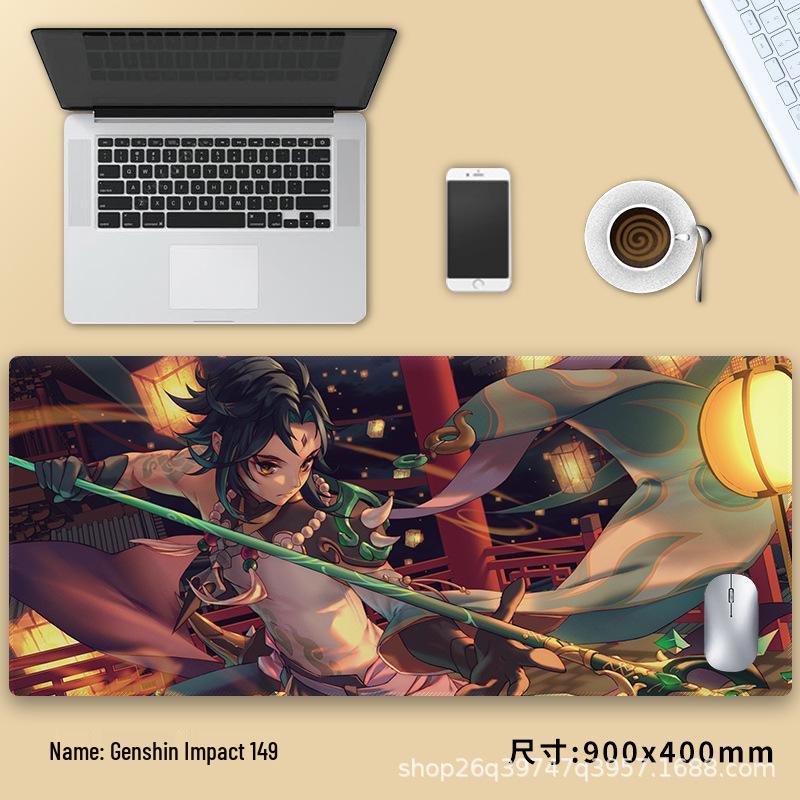 Extra velká podložka pod myš Genshin Impact Venti - Zesílená anime podložka pod klávesnici