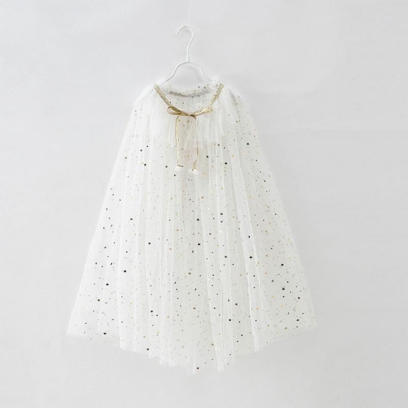 Colourful Princess Cape Cloaks for Little Girls Christmas Halloween Custome Cosplay Party Dress Shiny Sequin Shawl