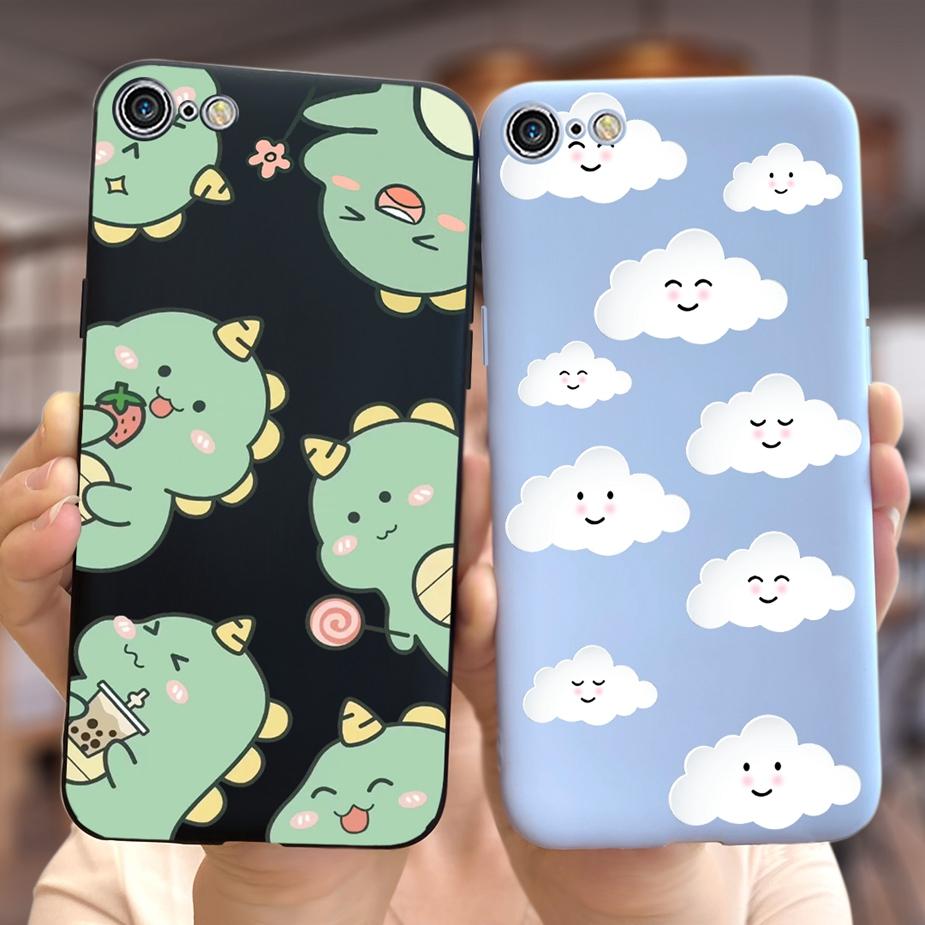 For Apple iPhone 7 8 Plus Case Cute Fashion Painted Back Cover Soft Silicone Phone Case For iPhone 8 Plus iPhone7 iPhone8 Bumper