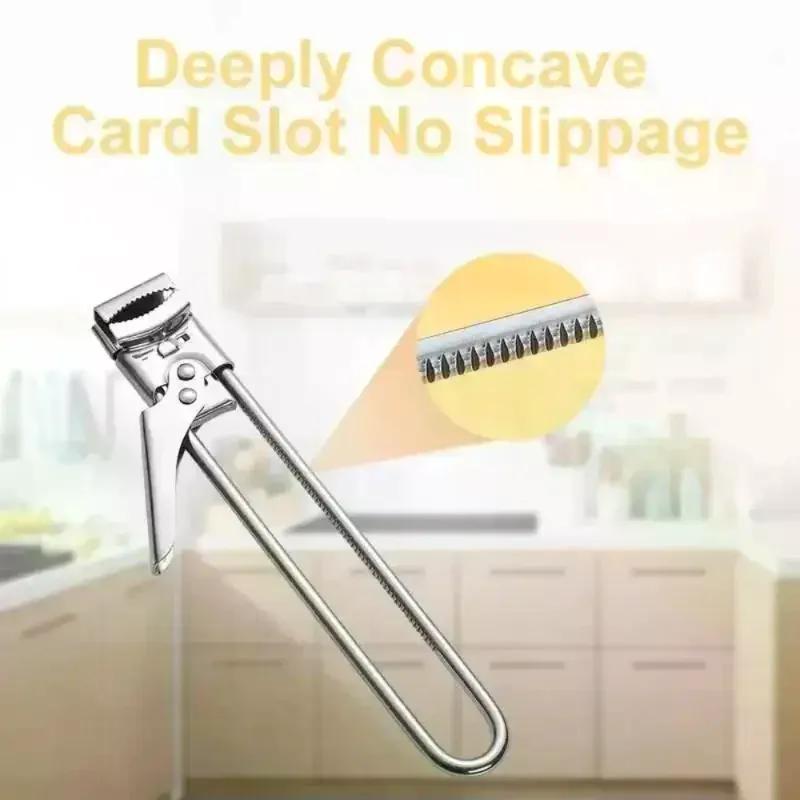 Stainless Steel Can Opener Adjustable Multi Function Labor Saving Bottle Jar Can Opener Easy Grip Kitchen Tool Accessories