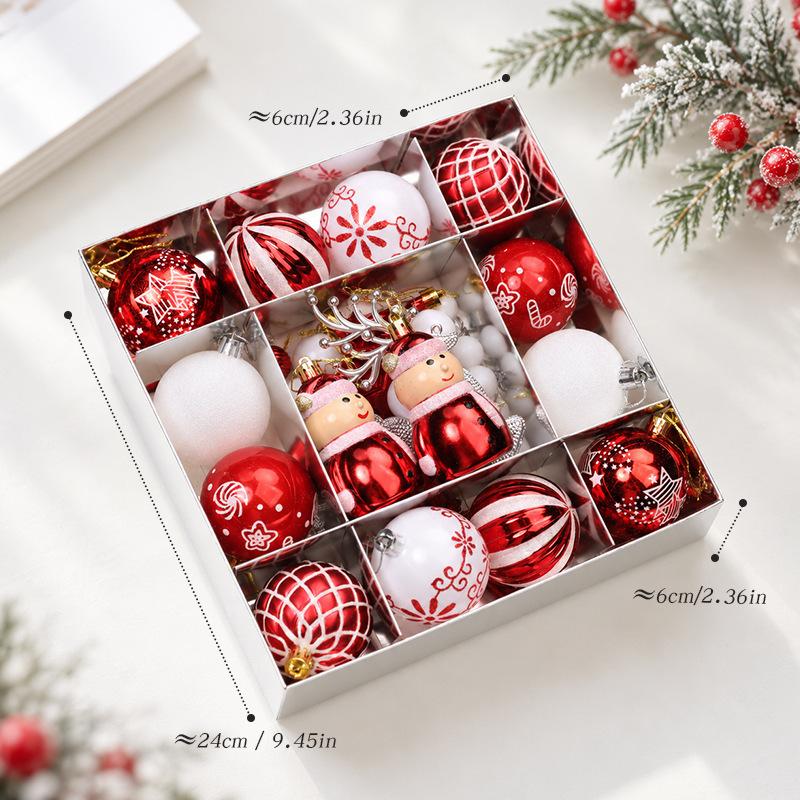 Christmas Balls Ornaments Xmas Tree Decorations Home Indoor Holiday Party Decor Navidad New Year Gift Supplies