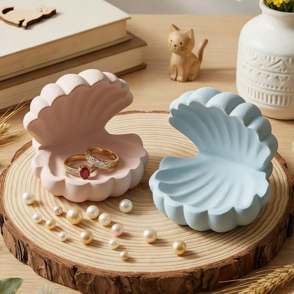 Heat-Resistant Scallop Silicone Mold Easy Demold Multi-Functional 3D Shell Jewelry Tray Mold Easy To Operate Reusable