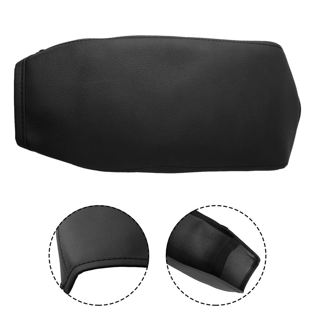 Door Panels Armrest Cover 2012-2015 Trim Accessories Truck Black Car PU Leather Practical Skin Central Dust-Proof