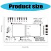 Professional ECG 7 Step Ruler Card Portable Pocket ECG Interpretation Guide Card For Accurate ECG/EKG Interpretation