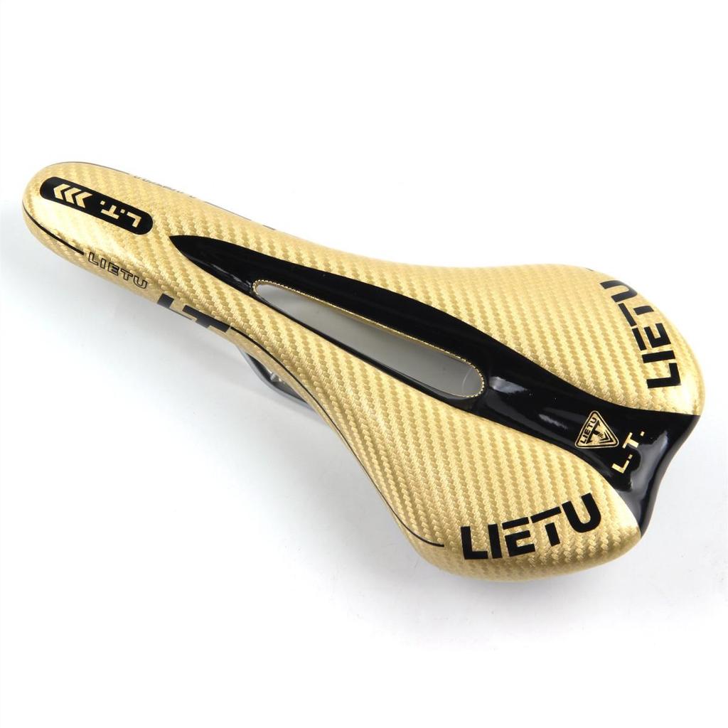 Mountain Bike Carbon Pattern Bicycle Saddle Seat Cushion 3621