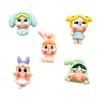Crying Cartoon Girl Resin Accessories: Handmade Hair Clip, Shoe Buckle, Fridge Magnet, Cup Sticker, Phone Case Decor