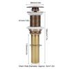 Brass Popup Drain Stopper Bathroom Basin Sink Draining Without Overflow Accessory Drain Stopper Without Overflow