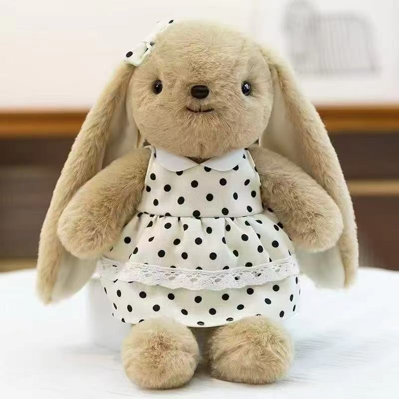 Cute Annie Bunny Doll Plush Toy Bunny Doll Girl Holding Sleeping Doll Birthday Gift