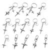 Fashion Moon and Star Keychain Fashion Zinc Alloy Metal Keyring Unique Handbag Charm Decoration Gift for Men and Women
