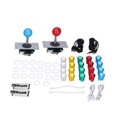 QM070906 Two Player Version Arcade Game DIY Kit LED Button 8 Way Joystick for Windows Arcade Games