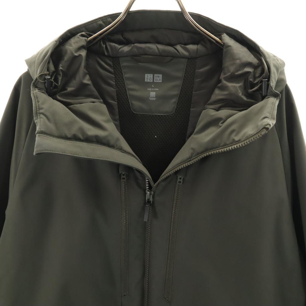 Uniqlo Hybrid Down Parka L Olive 3D Cut Men's Used