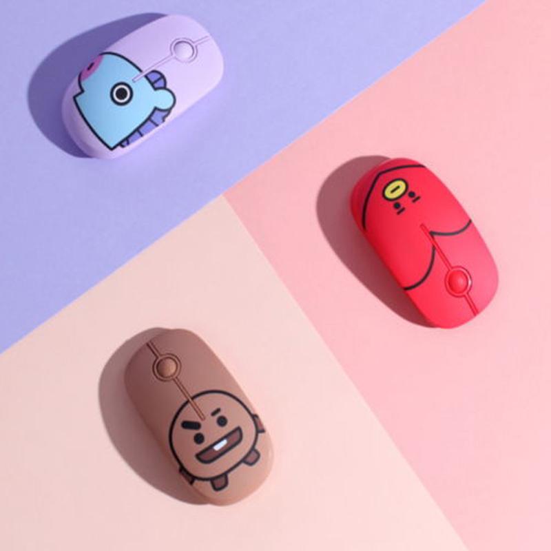 BTS BT21 Offizielle Kabellose Stille MAUS Gesichtstyp Charakter Authentisch