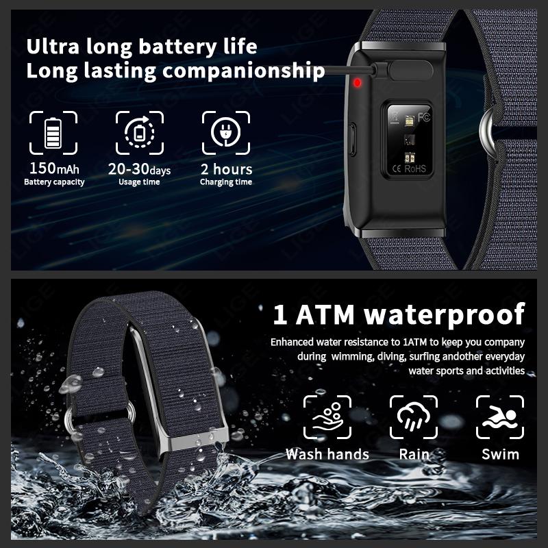 No Screen Smart Watch GPS Trajectory Ultra-long Use Blood Oxygen Blood Pressure Monitoring Sport Bracele Smartwatch